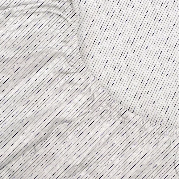 NEW Modern Living 300 Thread Count Organic Cotton King Dotted Line Sheet Set